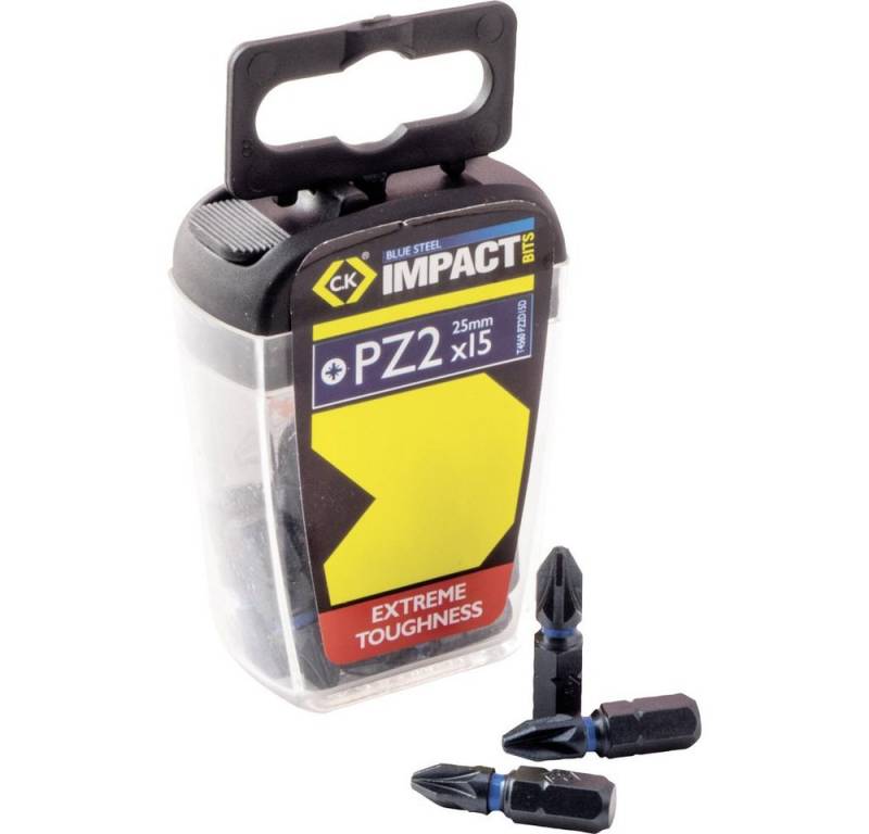 C.K Bit-Set C.K T4560 PZ2D15 Bit-Set 15teilig Kreuzschlitz Pozidriv Torsion Contr von C.K
