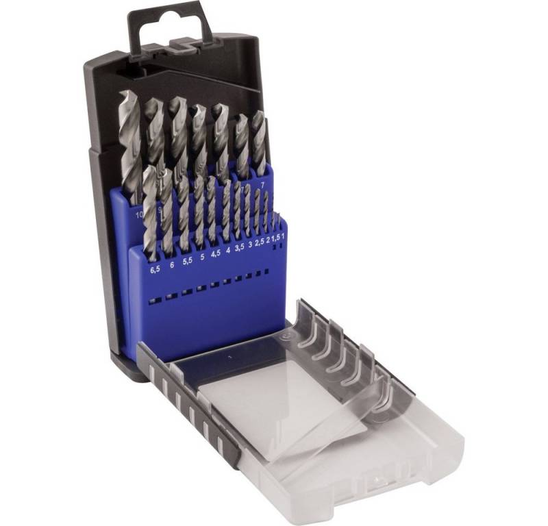 C.K Metallbohrer C.K T3103 HSS Metall-Spiralbohrer-Set 19teilig DIN 338 Zylinderscha von C.K