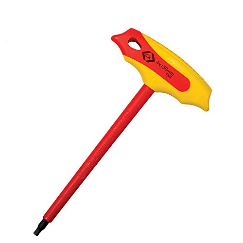 C.K Sechskantstiftschlüssel 4 mm mit T-Griff, VDE isoliert von C.K