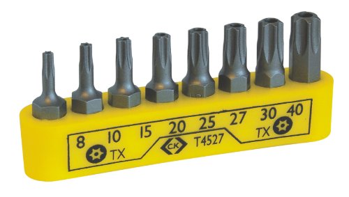 C.K T4527 Schraubendreher-Bit Satz für Sicherheits-Torxschrauben, 25 mm von C.K