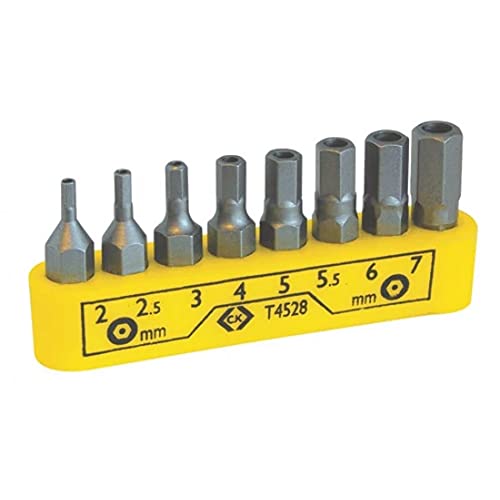 C.K T4528 Schraubendreher-Bits Satz Sechskant mit Bohrung - C.K T4528 Schraubendreher-Bits Satz Sechskant mit Bohrung - von C.K