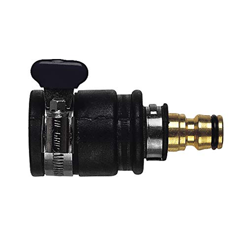 C.K Wasserhahnanschluss aufsteckbar | 20-30 mm Durchmesser | Massives Messing | Sicher & Strapazierfähig | Sicheres Fixieren | Robust & Korrosionsbeständig, Schwarz/Silber/Gold von C.K