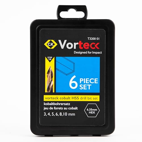 Vorteck Kobalt HSS Bohrersatz, 6-teilig Vorteck Kobalt HSS Bohrersatz, 6-teilig von C.K
