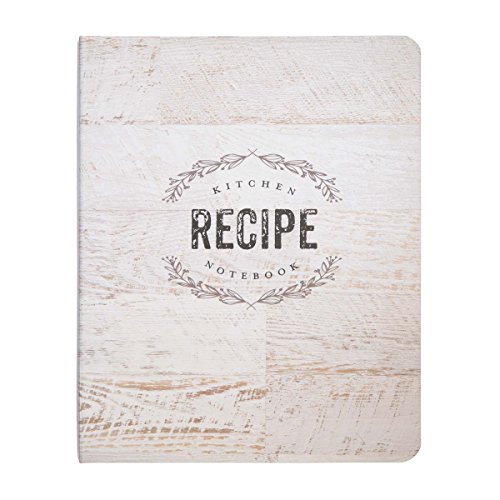 C.R. Gibson QMR-18687 Rezeptbuch mit Holzplatte, 100 Seiten, 18,4 x 22,9 cm von C.R. Gibson