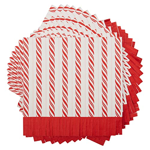 C.R. Gibson TW7-25241 Cocktail Serviette, Papier, Rot & Weiß von C.R. Gibson