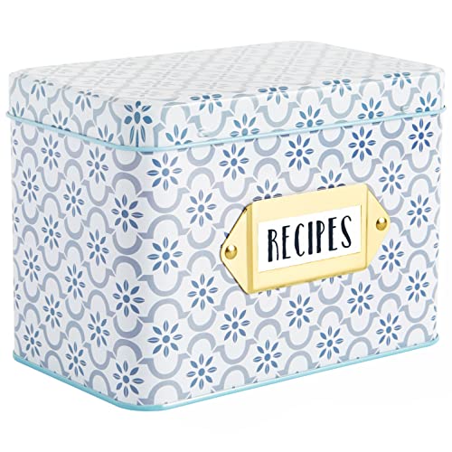C.R. Gibson True Blue Rezeptkarten-Set, 10,4 x 16,8 cm, mehrfarbig von C.R. Gibson