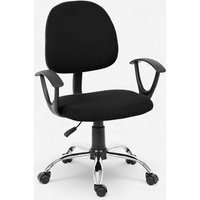 Gepolsterter Drehstuhl aus Stoff Atlas - Schwarz Gepolsterter Drehstuhl aus Stoff Atlas - Schwarz von C.R.O.