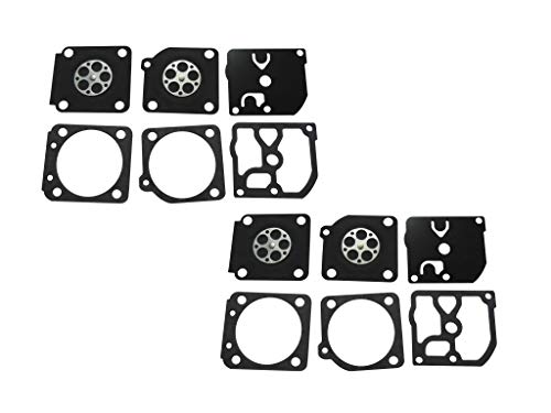 C·T·S Vergaserdichtungs- und Membran-Set, ersetzt ZAMA GND-33 für ZAMA C1Q Vergaser STIHL 017 018 MS180 Husqvarna 40 45 51 Jonsered 2050 2045 (2 Stück) von C·T·S