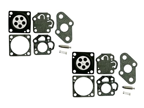 C·T·S Vergaser-Reparatur-/Umbau-Set ersetzt Nikki NK2 für Mitsubishi T110 T200 V25 Motoren Snagger 210 SST211 SS2450 Toro TC1000 TC5000 Maruyama Trimmer (2 Stück) von C·T·S