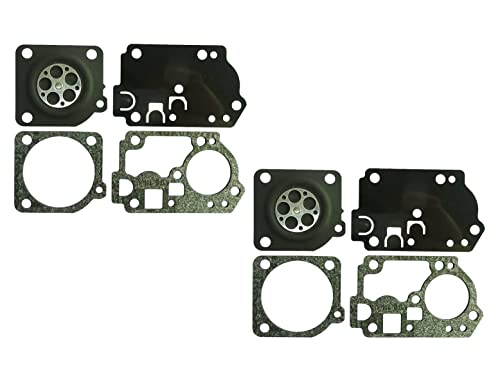Vergaserdichtungs- und Membran-Set, ersetzt ZAMA GND-134 für ZAMA Vergaser C1U-W43C C1U-W45A C1U-W49A-B C1U-W52 (2 Stück) von C·T·S