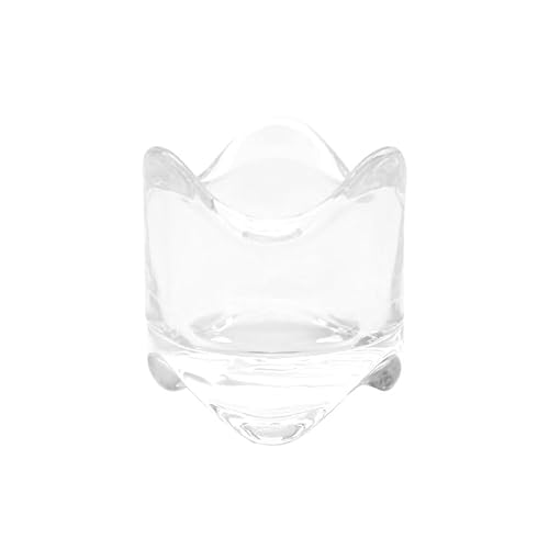 12 Stück Teelichthalter Set Teelicht Deko Teelicht Glas Transparent Tischdeko für Zuhause Party Dekoration (Curve) von C.X.Y.