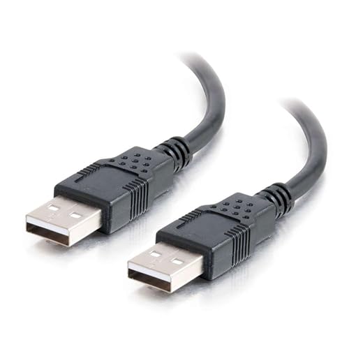 C2G USB-A-Stecker/A-Stecker, 1 m, Schwarz von C2G