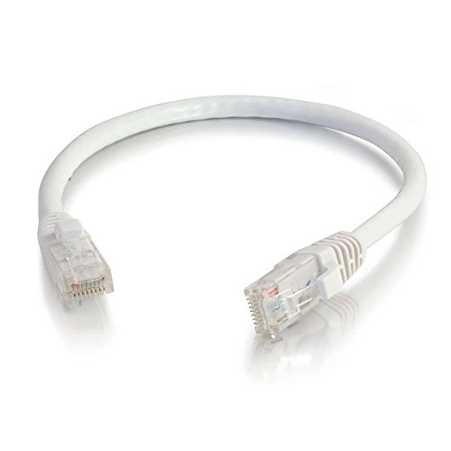 C2G 0,5M WEISSES CAT6 Ethernet Gigabit Lan Netzwerkkabel (RJ45) Patchkabel, UTP, kompatibel mit CAT. 5, CAT. 5e und CAT. 7. von C2G