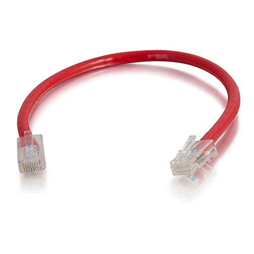 C2G 0. 5M Cat5e Ethernet RJ45 Hohe Geschwindigkeit Netzwerkkabel, LAN-Leitung ROT Cat5e PVC UTP Patchkabel von C2G