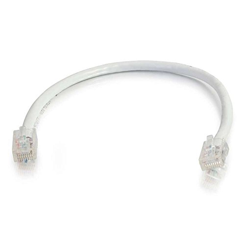 C2G 1. 5M Cat5e Ethernet RJ45 Hohe Geschwindigkeit Netzwerkkabel, LAN Leitung weiß Cat5e PVC UTP Patch Kabel von C2G