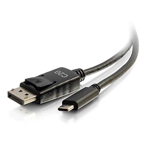 C2G 2,7 m USB-C-auf-DisplayPort-Adapterkabel Schwarz - 4K-Audio-/Videoadapter - Externer Videoadapter - USB-C - DisplayPort - Schwarz von C2G