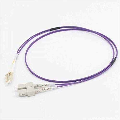C2G 20m LC/SC OM4 LSZH Fibre Patch - Violett - Patchkabel - LC-Multimode (M) auf SC-Multimode (M) - 20 m - Glasfaser - 50/125 Mikron - OM4 - Violett von C2G