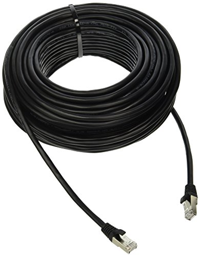 C2G 28711 Cat5e Kabel – snagless geschirmtes Ethernet-Netzwerk-Patchkabel, schwarz (30,48 m) von C2G