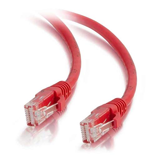 C2G 2M Cat5e Ethernet RJ45 High-Speed-Netzwerkkabel, LAN-Leitung Snagless UTP LSZH-Rot von C2G