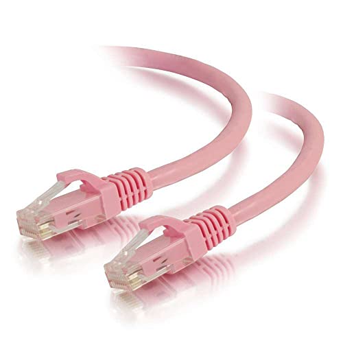 C2G 2M Rosa Cat5e Ethernet RJ45 High-Speed-Netzwerkkabel, LAN-Leitung Cat5e Ungeschirmtes PVC UTP Patchkabel von C2G