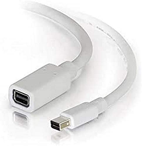 C2G 2m 4K Mini DisplayPort auf Mini DisplayPort Computer-Monitor-Kabel Stecker auf Buchse Weiß von C2G