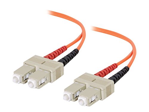 C2G 2m Glasfaser/Glasfaserkabel fàur Fast Ethernet, Fibre Channel, ATM und Gibabit Patchkabel LSZH SC/SC Duplex Multimode 62,5/125 MM von C2G