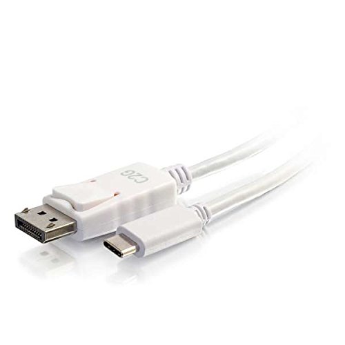C2G 3,7 m USB-C-auf-DisplayPort-Adapterkabel Weiß - 4K-Audio-/Video-Adapter - Externer Videoadapter - USB-C - DisplayPort - Weiß von C2G
