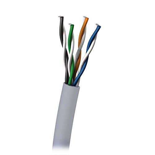 C2G 305M Cat5e Solid 350MHz UTP PVC Kabel, Gigabit Ethernet, Broadband, Audio/Video and Security Capabilities Grau von C2G
