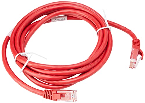 C2G 3M Rot CAT6 Netzwerk Crossover Patch Kabel. Xover-Ethernet-Kabel, Peer-to-Peer-Computerleitung, 2M von C2G