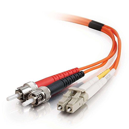 C2G 3m Glasfaser/Glasfaserkabel fàur Fast Ethernet, Fibre Channel, ATM und Gibabit Patchkabel LC/ST LSZH Duplex Multimode 50/125 Glasfaserkabel von C2G