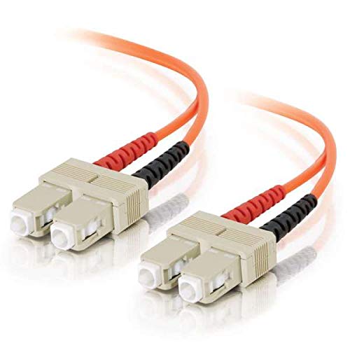 C2G 3m Glasfaser/Glasfaserkabel fàur Fast Ethernet, Fibre Channel, ATM und Gibabit Patchkabel LSZH SC/SC Duplex Multimode 62,5/125 MM von C2G