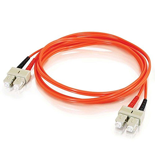 C2G 5m Glasfaser/Glasfaserkabel fàur Fast Ethernet, Fibre Channel, ATM und Gibabit Patchkabel LSZH SC/SC Duplex Multimode 50/125 MM von C2G