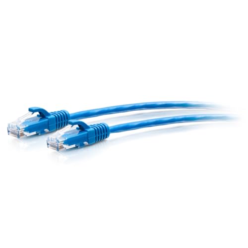 C2G CAT6A-Ethernet-Kabel, extra flexibel, 4,5 m, ideal für Router, Modem, Internet, WLAN-Boxen, Xbox, PS5, Smart TV, SKY Q, IP-Kamera, ultraschnelle Internetgeschwindigkeiten, Blau von C2G