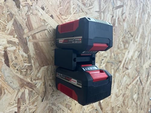 Akku Wandhalterung für 2x Einhell 18V Akkus Akkuhalter Wandmontage Akku Wandhalterung für 2x Einhell 18V Akkus Akkuhalter Wandmontage von C3E