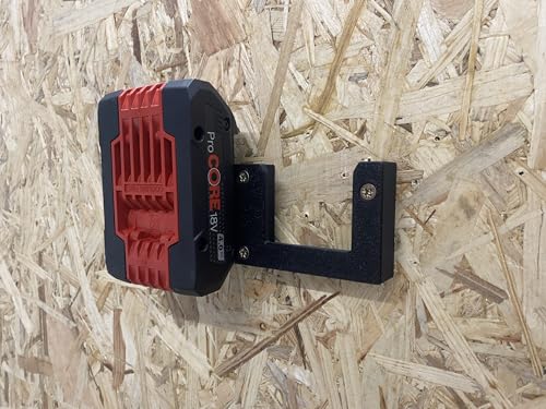 Akku Wandhalterung für Bosch 18V Akku Professionnel Blau ProCore Akkuhalter Wandmontage (2 Fach) von C3E