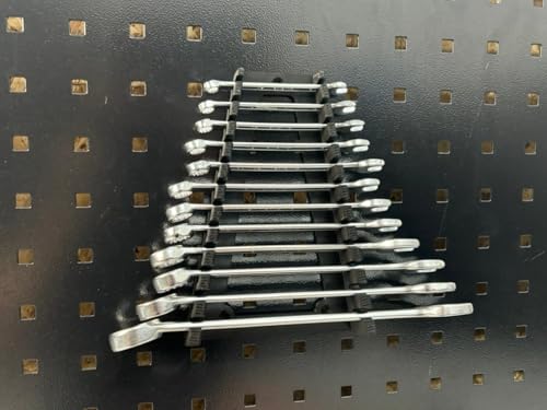 Maulschlüssel und Ringschlüssel Lochwand für Güde - Gedore - ADB - Kraftwerk Lochwand Vierkantlochung 38 mm / 10 mm Lochwand Zubehör (12 Auflagen) von C3E