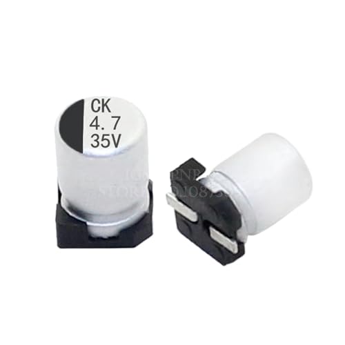 10PCS Elektrolytkondensator 35V4.7UF 4 * 5mm SMD Aluminium-Elektrolytkondensator 4.7uf 35v von CAALO