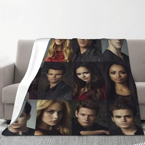 CAALO Kuscheldecke Flauschig TV-Show Decken tvd Decke Wolldecke Deko Decke Film Fleece Decke für Kinder/Erwachsene (E,100x150 cm) von CAALO