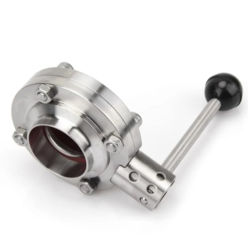 19/25/38/51/63,5/76/102 mm Schweiß-Schmetterlingsventil SS316L-Durchflussregelventil aus Edelstahl(19mm) von CAAUYXZW
