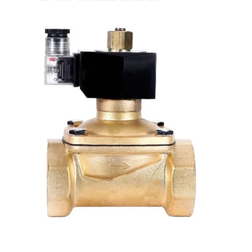 2'' IP65 Wasserdichtes Messing-Magnetventil Normalerweise geöffnet 24V 12V 220V 110V Wasser-/Gas-Magnetventil for feuchte Umgebungen(G-380V-NBR-SEAL) von CAAUYXZW
