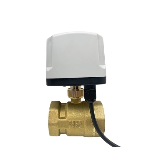 CAAUYXZW 1/2 "3/4" 1 "1-1/2" 2 "normalerweise geschlossenes, schnell öffnendes elektrisches Kugelventil 220 V 12 V 24 V 2-Draht-Messing-Motorkugelventil for Wasser(12VDC-Normally Closed,DN20) von CAAUYXZW