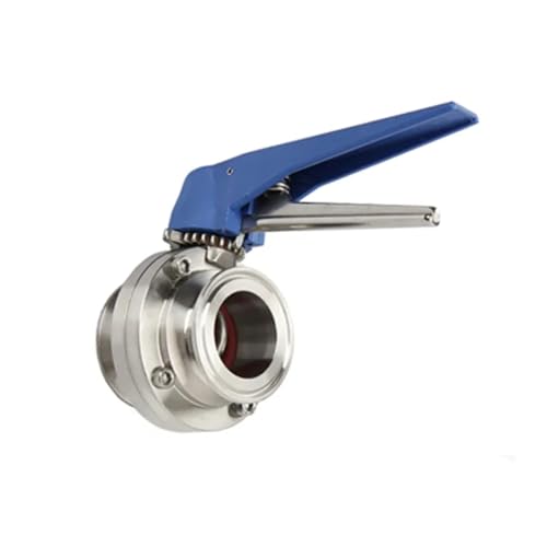 S304 Edelstahl 1,5 "Tri Clamp Schmetterling Ventil Squeeze Trigger(63MM OD77.5) von CAAUYXZW
