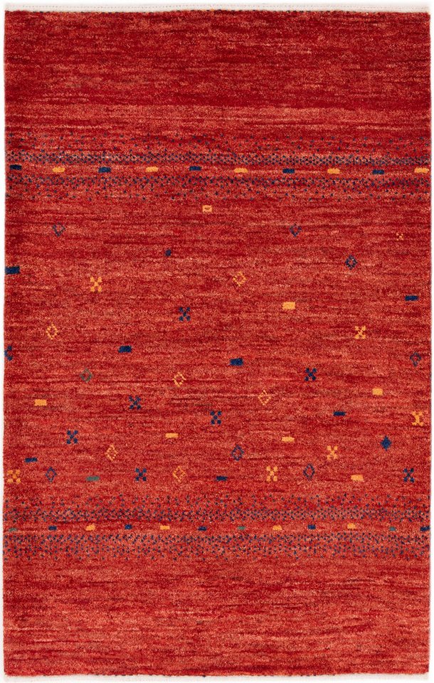 CABBEL Wollteppich Premium Perser Gabbeh Teppich Rot 80x127 cm, Rechteckig, Höhe: 20 mm, Handgeknüpftes Unikat aus 100% Wolle – langlebig und natürlich CABBEL Wollteppich Premium Perser Gabbeh Teppich Rot 80x127 cm, Rechteckig, Höhe: 20 mm, Handgeknüpftes Unikat aus 100% Wolle – langlebig und natürlich von CABBEL