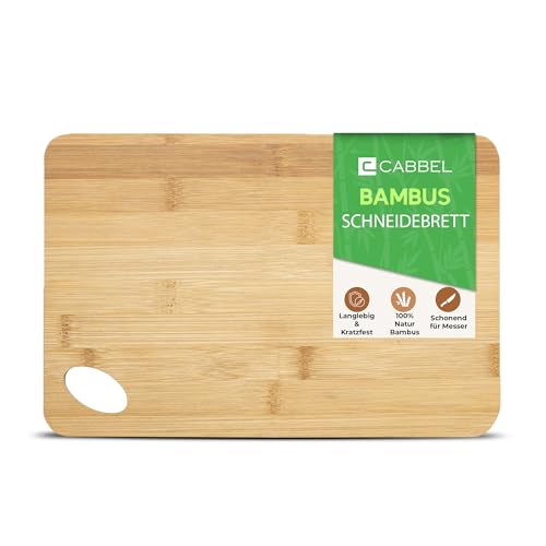 CABBRIX Schneidebrett Bambus 20x15 cm – Kompaktes Küchenbrett aus Naturholz mit Griffloch – Nachhaltig & beidseitig nutzbar – Ideal für Obst, Gemüse, Snacks & Käse - 1 cm dick CABBRIX Schneidebrett Bambus 20x15 cm – Kompaktes Küchenbrett aus Naturholz mit Griffloch – Nachhaltig & beidseitig nutzbar – Ideal für Obst, Gemüse, Snacks & Käse - 1 cm dick von CABBEL