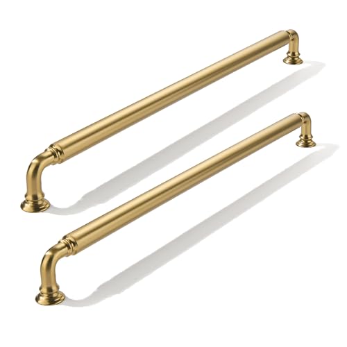 CABDM 2 Stück 30,5 cm große Lochmitte Champagnerbronze, robuste Schrankgriffe geeignet für Schränke, Kommoden, Küchen und Badezimmerschränke. von CABDM