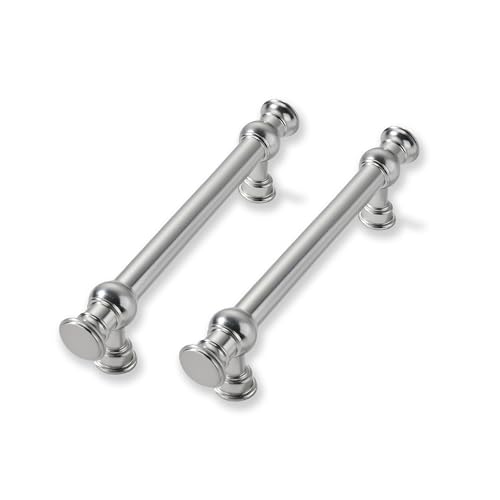 CABDM Schrankgriffe aus gebürstetem Satin-Nickel, 9,5 cm (3 3/4 Zoll), für Schränke, Kommoden, Küchen und Badezimmerschränke, 2 Stück von CABDM