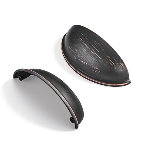 CABDM Schubladengriffe, ölgeriebene Bronze, Schrankgriffe, Schubladengriffe, 89 mm, Mitte zu Mitte, 2 Stück von CABDM