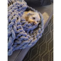 Super Weiche Chenille Decke Handgestrickt. Bequem Und Warm. Perfekt Zum Kuscheln. Ein Perfektes Geschenk von CABINCOMFORTSTUDIO