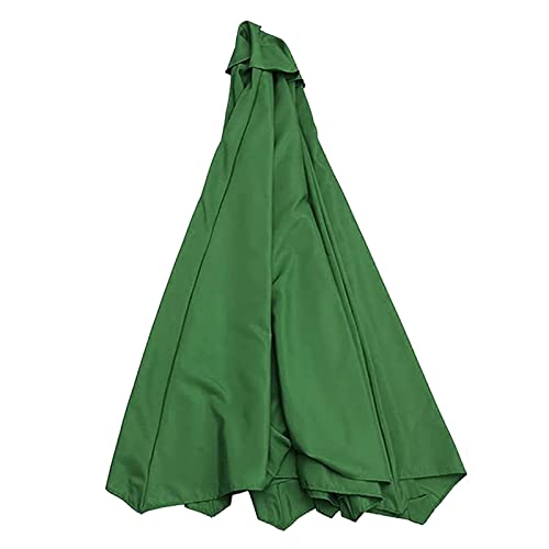 CABINE 270Cm round Parasol Cloth Canopy Replacement Cover for 6-Ribs Frame Umbrella Top, Replacement Parasol Canopy Polyester Fabric/Green/270Cm/6-Ribs von CABINE