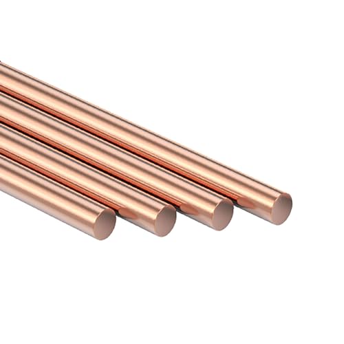 CABINE Reine Kupferstange 500 Mm Länge 4Pcs Durchmesser 4-10 Mm Fester Kupferstangendrehstabstab/5Mm von CABINE
